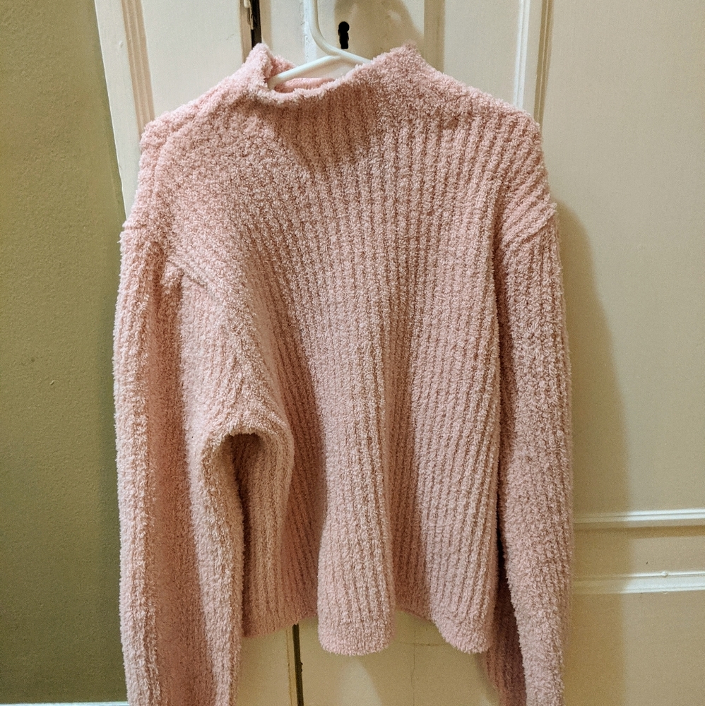 Harper Canyon Fuzzy Pink Sweater